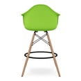 thumbnail image 5 of Aron Living Pyramid 28" Plastic Counter Stools with Arms in Green (Set of 4), 5 of 6