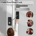 thumbnail image 4 of Child Proof Door Lock (1 Pack), Door Locks for Kids safety & Cat Door Latch, for Fridge Lock, Cabinet Locks, Window Locks and Baby Proofing, Strong non-marking Adhesive No Drilling., 4 of 7