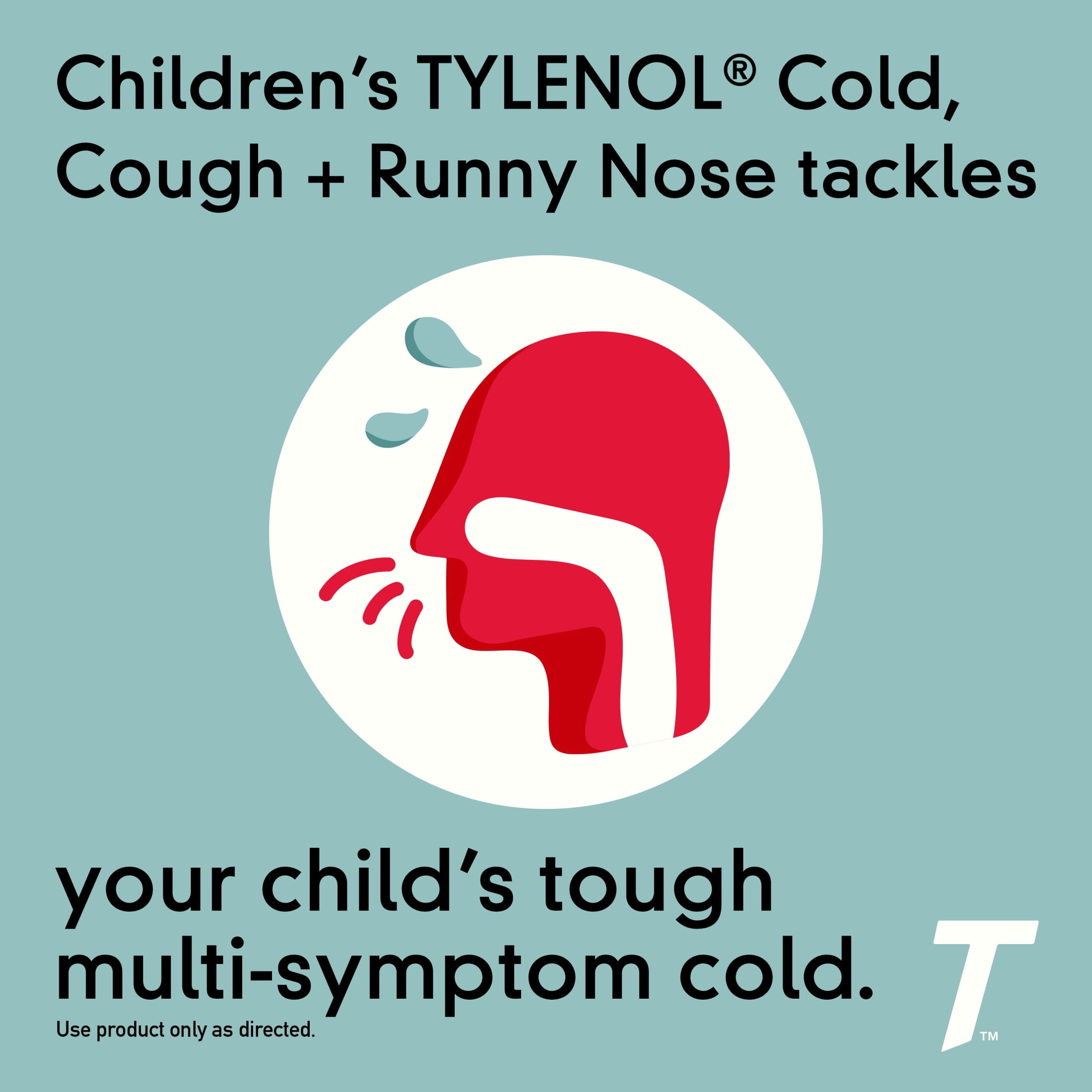 Children's Tylenol Cold + Cough + Runny Nose Medicine, Grape, 4 fl. oz