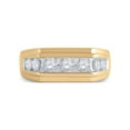 thumbnail image 2 of FB Jewels 10kt Yellow Gold Mens Round Diamond Flat Top Band Ring 1 Cttw Size 8, 2 of 4