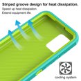 thumbnail image 3 of NIFFPD Samsung Galaxy A02S Case with Screen Protectors, Heavy Duty Protective Phone Case Shockproof ,Compatible with Samsung Galaxy A02S (Green+Yellow), 3 of 6