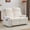 2 Seater Beige, variant on Chenille Reclining Couch, Manual Reclining Loveseat with Cup Holders, Wide Seat, Spill-Resistant Fabric, Easy Assembly, for Living Room/Apartment/RV Recliner Sofa