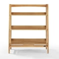thumbnail image 2 of Wide Ladder Bookcase - Tiered Shelving Unit - Modern Storage Bookshelf - 15"D x 36"W x 43.5"H, 2 of 7