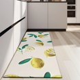 thumbnail image 4 of Yellow Lemon Fruit Slices Beige Pattern Kitchen Rug Mat,Kitchen Runner Rugs Non Skid Washable,Decorative Kitchen Floor Mats for Kitchen,Sink,Laundry,17"X47", 4 of 5
