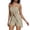 Beige, variant on Women's Strapless Two-Piece Set, Off Shoulder Tube Top with Matching High Waist Shorts, Stylish Outfit for Beach and Casual Wear