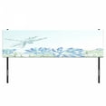 thumbnail image 3 of Dragonfly Headboard, Waterlilies Flowers and Dragonflies Simplistic Design Eco Nature Theme Art, Upholstered Decorative Metal Bed Headboard with Memory Foam, King Size, Blue Green, by Ambesonne, 3 of 4