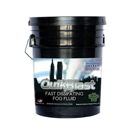 Quikblast Fog Juice - CO2 Blast Effect Fog Machine Fluid - Best for Chauvet DJ Geysers - 5 Gallon (Best Gas Geyser In India)