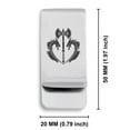 thumbnail image 2 of Stainless Steel Viking Battle Axe Classic Slim Money Clip Credit Card Holder, 2 of 2