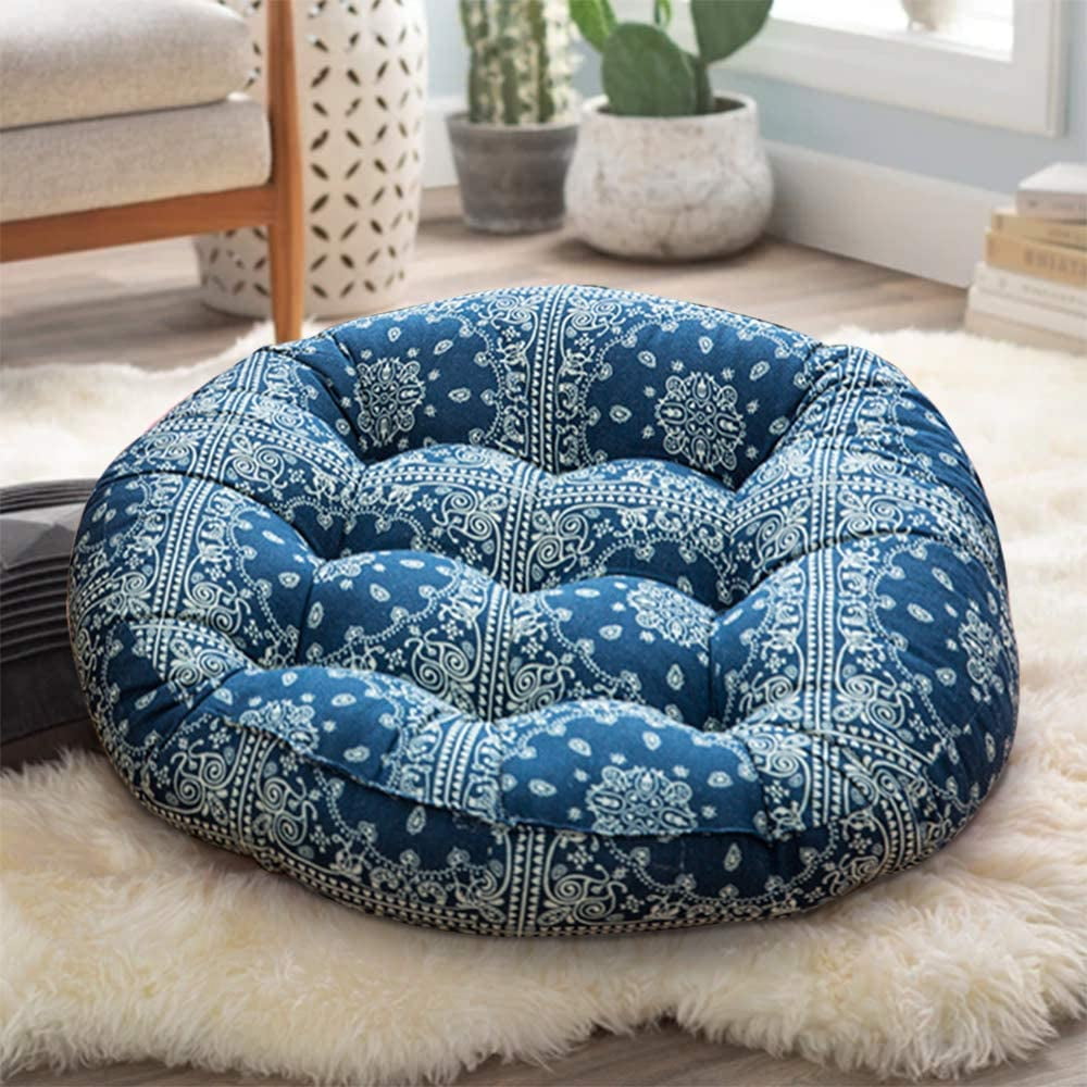 Colorful Bohemian Embroidered Round Floor Cushion Home Décor Pillow for  Yoga and Velvet Printed Chair - AliExpress