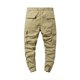 thumbnail image 4 of Pantalones largos de moda para hombre, casuales, de color sólido, cargo, con bolsillos y cremallera, cintura elástica, pantalones largos de algodón para hombre., 4 of 9
