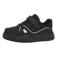thumbnail image 3 of Splozh Boy Shoes Casual Leather Children's Sports Shoes for Boys Girls Mesh Breathable Walking Shoes Black,US 2, 3 of 9