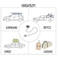 thumbnail image 3 of Correa de fijación de hebilla de leva de aleación de zinc con almohadilla de protección de para portaequipajes de techo de coche de tabla Macarena Correa de amarre de la hebilla de la leva, 3 of 7