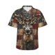 thumbnail image 1 of Fotbe American Flag Deer Art Camisa Hawaiana para Hombre Unisex – Camisa Casual de Verano con Botones de Manga Corta de Algodón y Lino,Medium, 1 of 7
