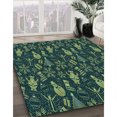 thumbnail image 3 of Ahgly Company Machine Washable Indoor Rectangle Transitional Deep Teal Green Area Rugs, 2' x 5', 3 of 7