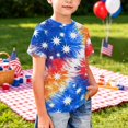 thumbnail image 4 of Grblisyd 4th of July Girls T Shirts Red White Blue Kids Summer Tops Crewneck Short Sleeve Patriotic Graphic Tees 7-8 Years, 4 of 6