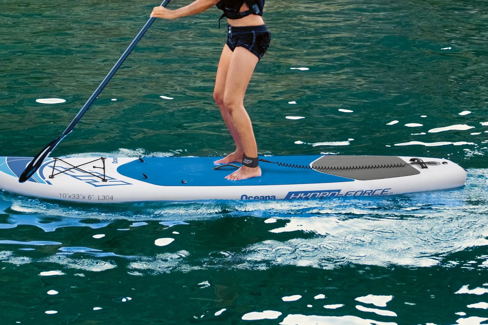 Hydro-Force Oceana 10ft 2-in-1 Inflatable Stand-Up Paddleboard/Kayak Set, Original - 2
