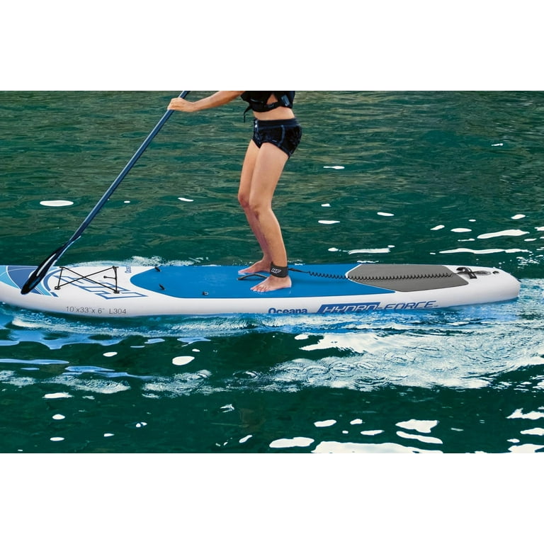 Hydro-Force Oceana 10ft 2-in-1 Inflatable Stand-Up Paddleboard/Kayak Set,  Original