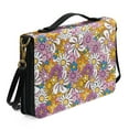 thumbnail image 2 of FOR U DESIGNS Hippie Flower Bible Cover Case for Women Size Large with Adjustable Strap PU Leather Sturdy Bible Protective Carrier Easy to Clean Crossbody Backpack Bag Purse, 2 of 7