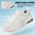 thumbnail image 6 of AMOX Non Slip Work Shoes for Men Food Service Slip Resistant Sneakers Casual Comfortable with Cushioning for Chef Kitchen Restaurant Walking White, 6 of 8