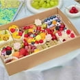 thumbnail image 5 of HBBKVI Bento Box Disposable Picnic Box Kraft Paper Lunch Box Paper Foldable 118.3oz Leak-Proof Bento Box, 5 of 6