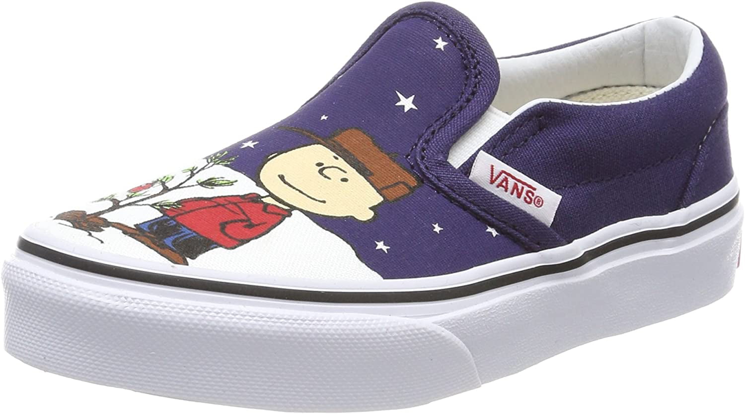 Ib Sund mad gentage Vans Off The Wall Kids X Peanuts Charlie Brown Snoopy Christmas Tree  Slip-On Shoes (Kids 11) - Walmart.com