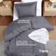 thumbnail image 2 of Juego de funda de edredón Utopia Bedding, tamaño doble, microfibra gris, 2 of 7