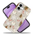 thumbnail image 2 of Daizag Funda Compatible Con Iphone 17 Fit Funda A Prueba De Golpes Para Mujeres Y Niñas Árbol De Navidad Muñeco De Nieve Copo De Nieve, 2 of 5