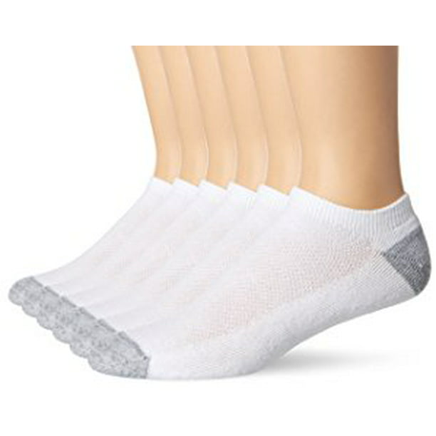 Hanes Men's X-Temp Comfort Cool No Show Socks 6-Pack - Walmart.com
