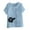 Light Blue, variant on IROINNID Fashion Women Summer Loose Graphic Print Breathable Round-Neck T-Shirt Short Sleeve Casual Blouse Spring