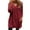 Red, variant on Wlynlyn Womens Sweatshirts Fuzzy Fleece V Neck Long Sleeve Tops Fall Casual Warm Solid Color Pullover with Pockets