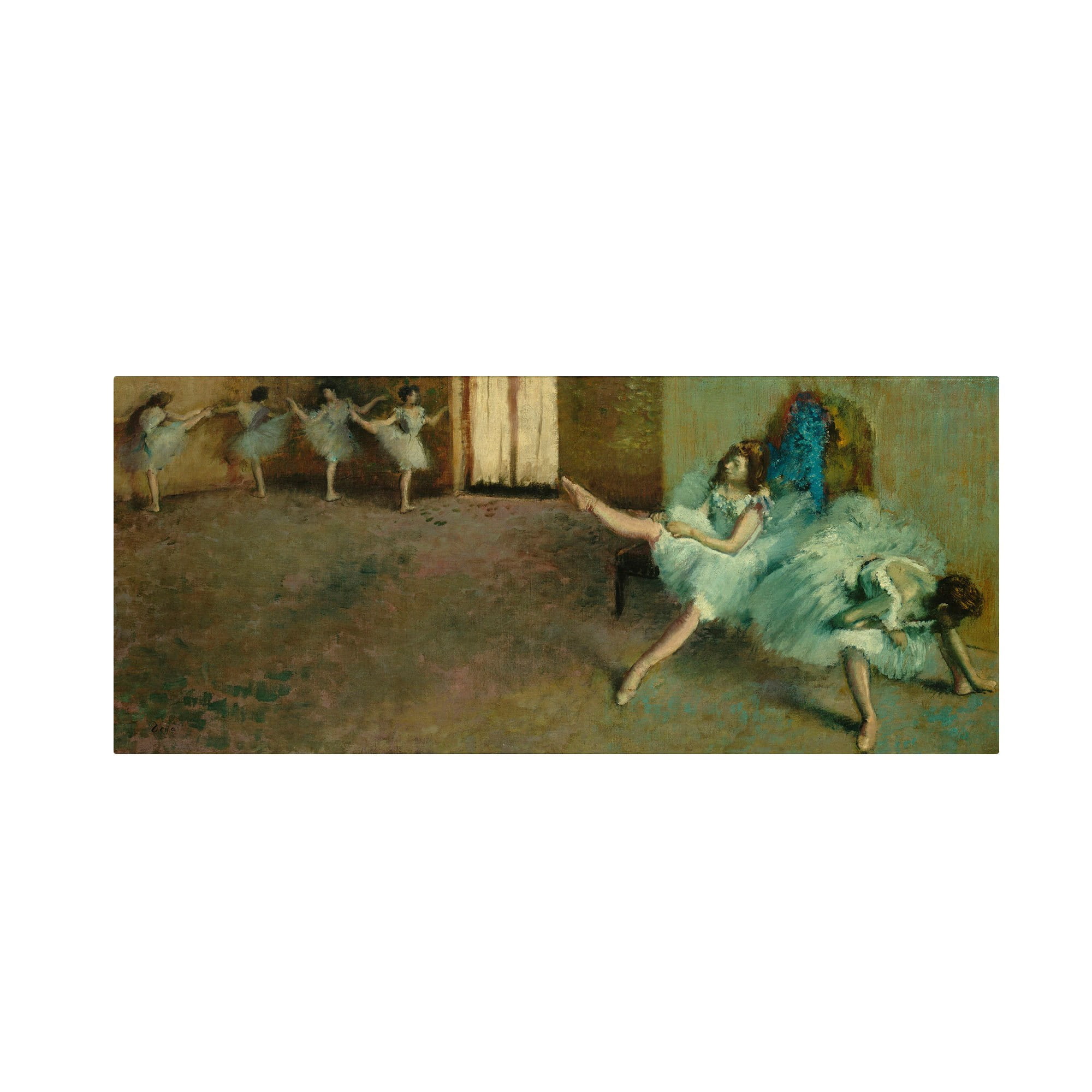 Trademark Fine Art "Before the Ballet" 1890-92 Canvas Art by Edgar Degas