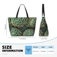 thumbnail image 4 of Kdxio Succulents for Beach Bag for Women Large Beach Tote Bag Waterproof Sandproof Swim Bag with Zipper Pockets Beach Vacation Travel, 4 of 7