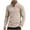 Khaki, variant on YABCSAZ Quarter Zip Pullover Men 1/4 Zip Golf Jacket Fleece Lined Water Resistant Sweatshirt Winter