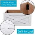 thumbnail image 5 of BIRDROCK HOME 4 Panel Christmas Tree Base Box Skirt - White, 5 of 9