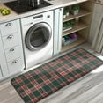 thumbnail image 3 of Green and Red Christmas Plaid Pattern Kitchen Rug Mat,Kitchen Runner Rugs Non Skid Washable,Decorative Kitchen Floor Mats for Kitchen,Sink,Laundry,17"x47.2", 3 of 7