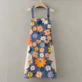 thumbnail image 3 of Juego de 2 delantales ajustables con bolsillo, bonito delantal de cocina impermeable, cómodo delantal para llevar para hombres, mujeres, chef, barbacoa, cafetería, restaurante, camarera JAMW Sencillez, 3 of 3