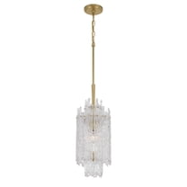 ACK-921-AG Crystorama Lighting Ackerly - 1 Light Pendant-20 Inch Tall and 8.5 Inch Wide