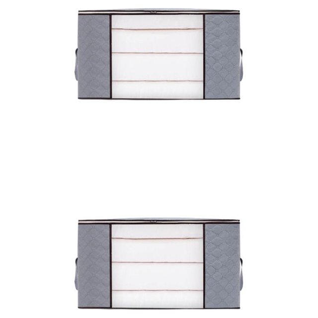 Guardoinrt Sturdy Construction And Large Capacity In Clothes Storage Bag Well Organized grey L 2Set