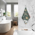 thumbnail image 2 of Yayeee 2 Pack Hand Towels for Bathroom 100% Cotton 16" x 28" Soft Absorbent Kitchen Towel, Yellow Christmas Gingerbread, 2 of 7