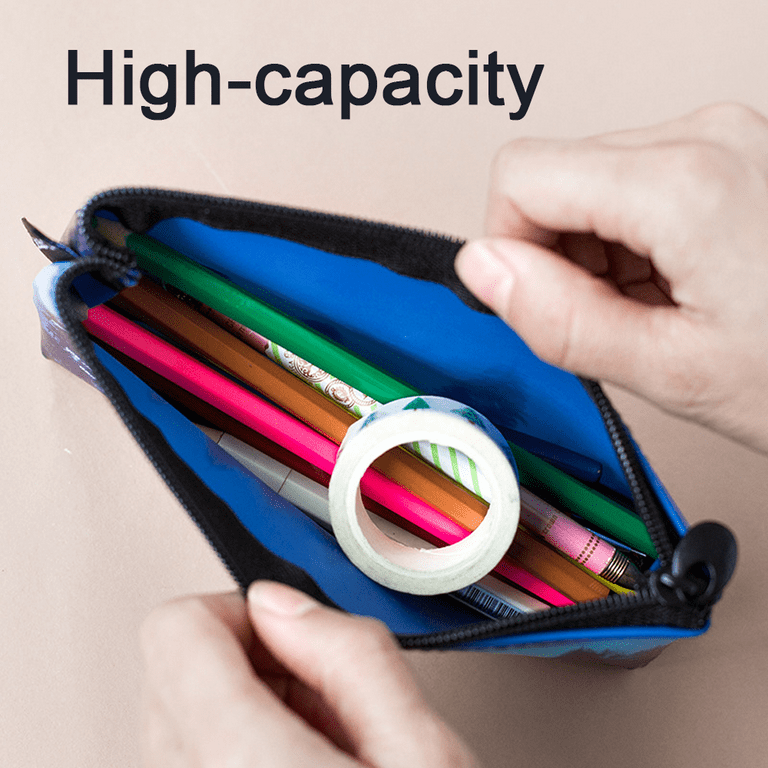 ALLJOY Big Capacity Pencil Case for Girls Boys College Preppy School  Supplies Cute Pencil Pouch Box Holder Zipper Large Pencil Pen Cases  Stationery