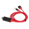 thumbnail image 4 of Heayzoki Cable HDMI, teléfono móvil a TV 1080P HDTV HDMI Universal para Cable Adaptador AV para Tableta de teléfono Celular, para Reproducir Video/Audio/música Amonsee No, 4 of 6