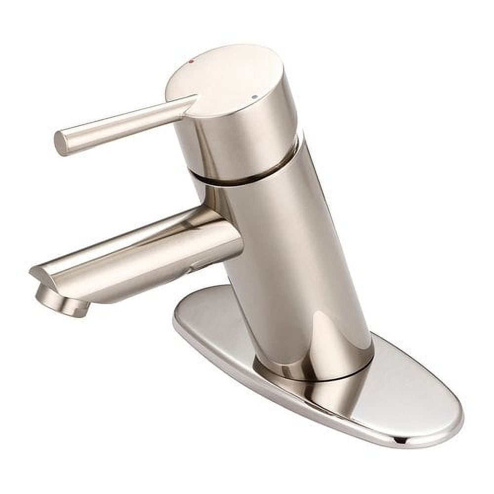 Olympia Faucets i2 1.2 GPM Single Hole Bathroom Faucet with Deck Cover Plate in Chrome - L-6052-WD