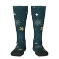 thumbnail image 1 of Balery Christmas Snowflake Calcetines novedosos Calcetines deportivos Calcetines hasta la rodilla Calcetines de algodón Calcetines originales y geniales, 1 of 6