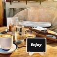 thumbnail image 3 of KAKOWELY 1 Set Chalkboard Mini Chalkboard Signs Small Chalk Board Tabletop Message Board Kitchen Notes Chalkboard,3.94"X2.99"X0.08", 3 of 4