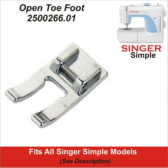 Metal Open Toe Foot Fits Singer Simple Models Including 3116, 2932 & More See Description For Models