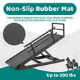 thumbnail image 6 of MOPHOTO Adjustable Height 45" Long Wooden Pet Ramp, Black, 200 lb Limit, 6 of 10