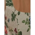 thumbnail image 6 of Square Collar Flower Print Crop Top, 6 of 7