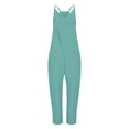 thumbnail image 4 of EINCcm Rompers for Women Casual 2024 Summer Jumpsuits Sleeveless Loose Spaghetti Strap Overalls Jumpers, 4 of 4