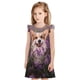 thumbnail image 1 of Fotbe Dog in Lavender Flowers Vestido de Dormir para Niñas de 3 a 10 Años, Mangas Cortas, Estilo Princesa, Pijama Camisón con Mangas Voladas-Small, 1 of 6