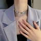 thumbnail image 3 of Collar gargantilla Zulema de cristal de colores moda, 3 of 8